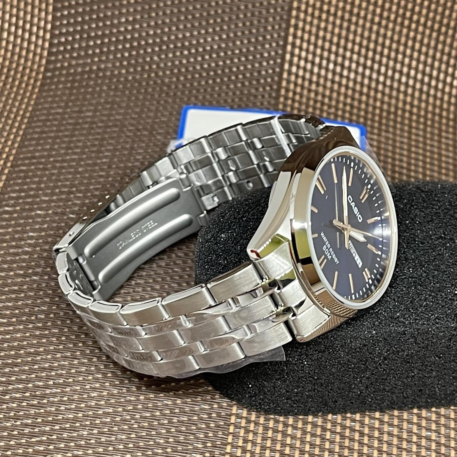 Casio MTP-1335D-2A2 Analog Blue Dial Stainless Steel Bracelet Men’s Casual Watch