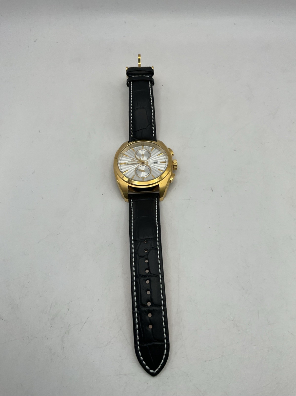S. Coifman Mens Multi Function Leather Strap Watch