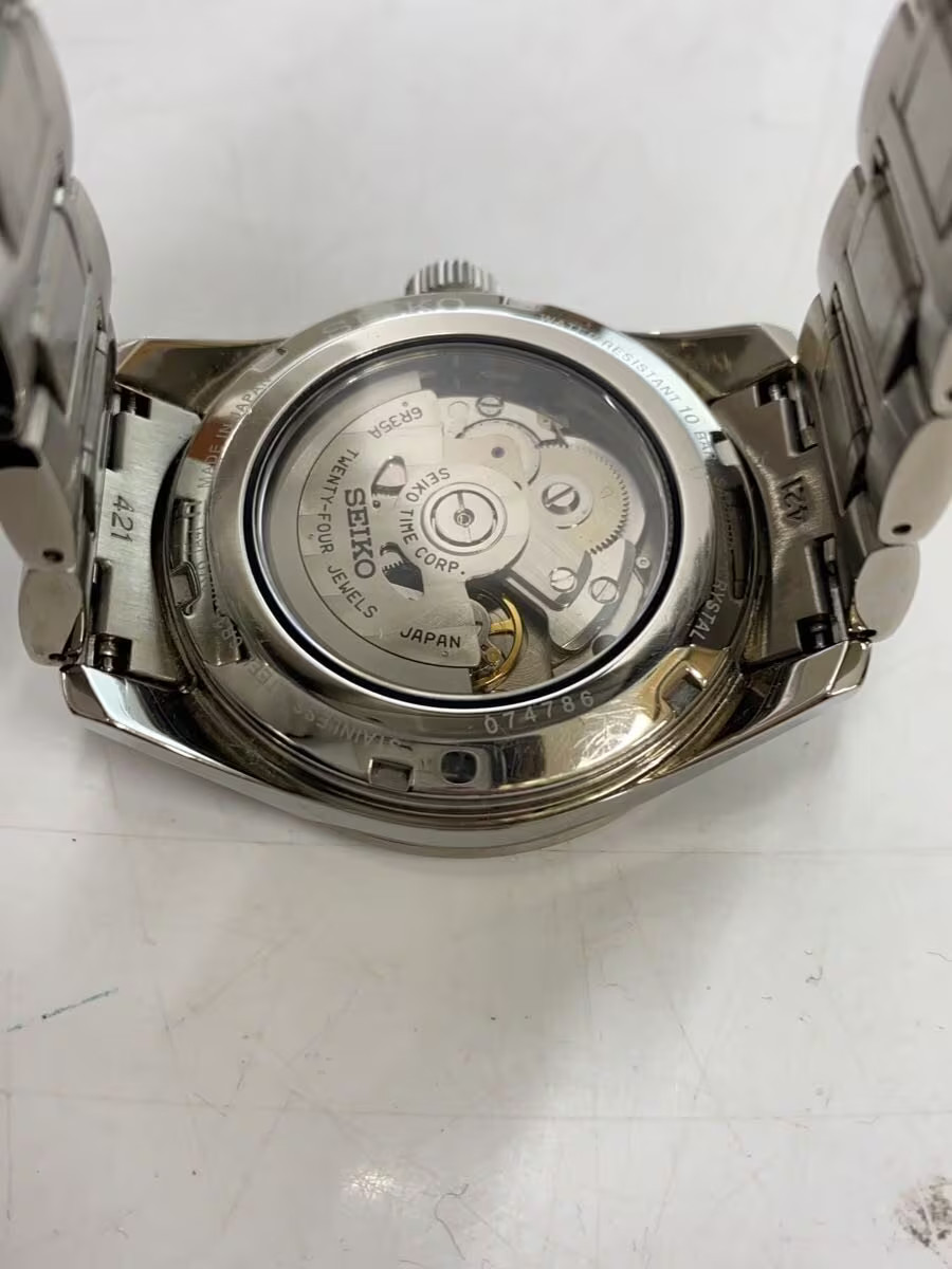 SEIKO Presage Automatic Watch Analog Linen Pattern Stainless 6R35 00V0SARX077