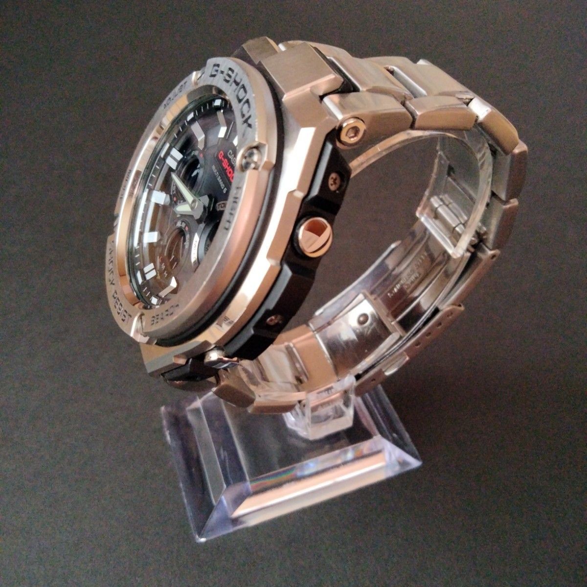 Casio G-Shock GST-W110D Black Silver Solar Watch