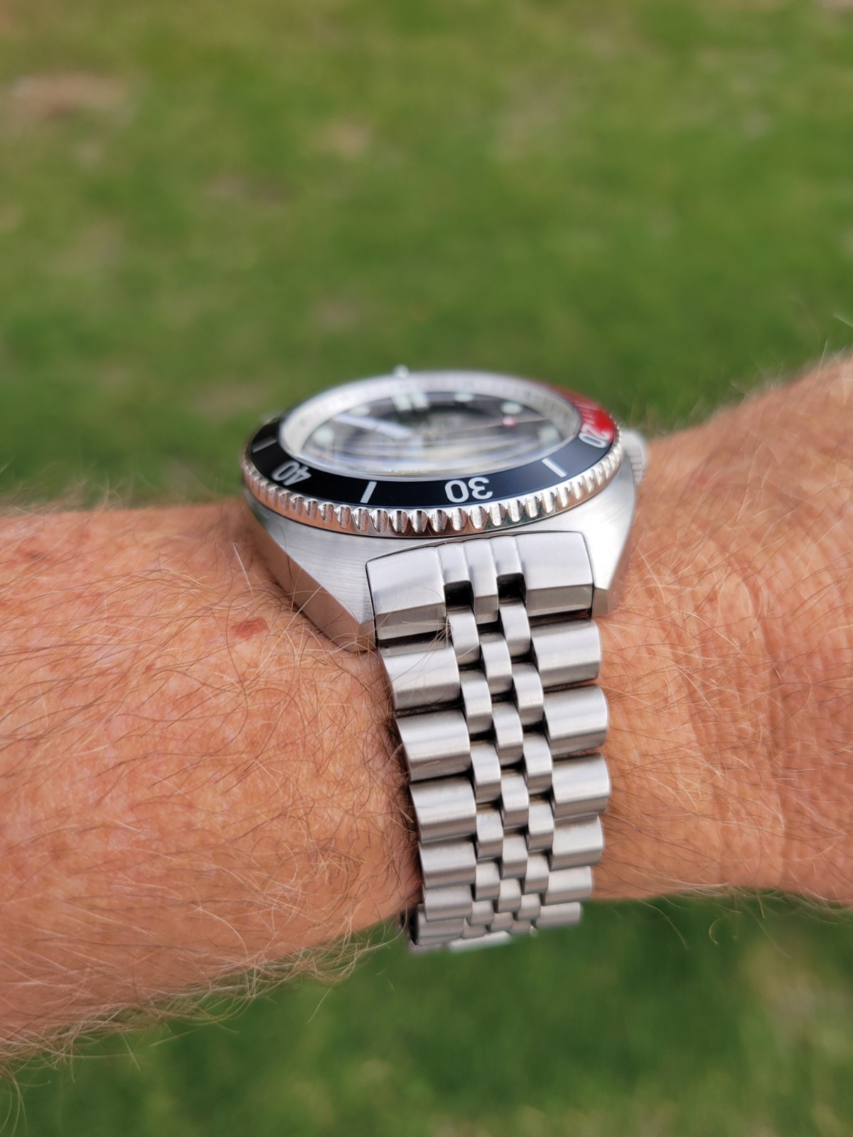 Duxot Tortuga Men’s Automatic Dive Watch Pepsi 200m WR Sapphire Turtle 45mm