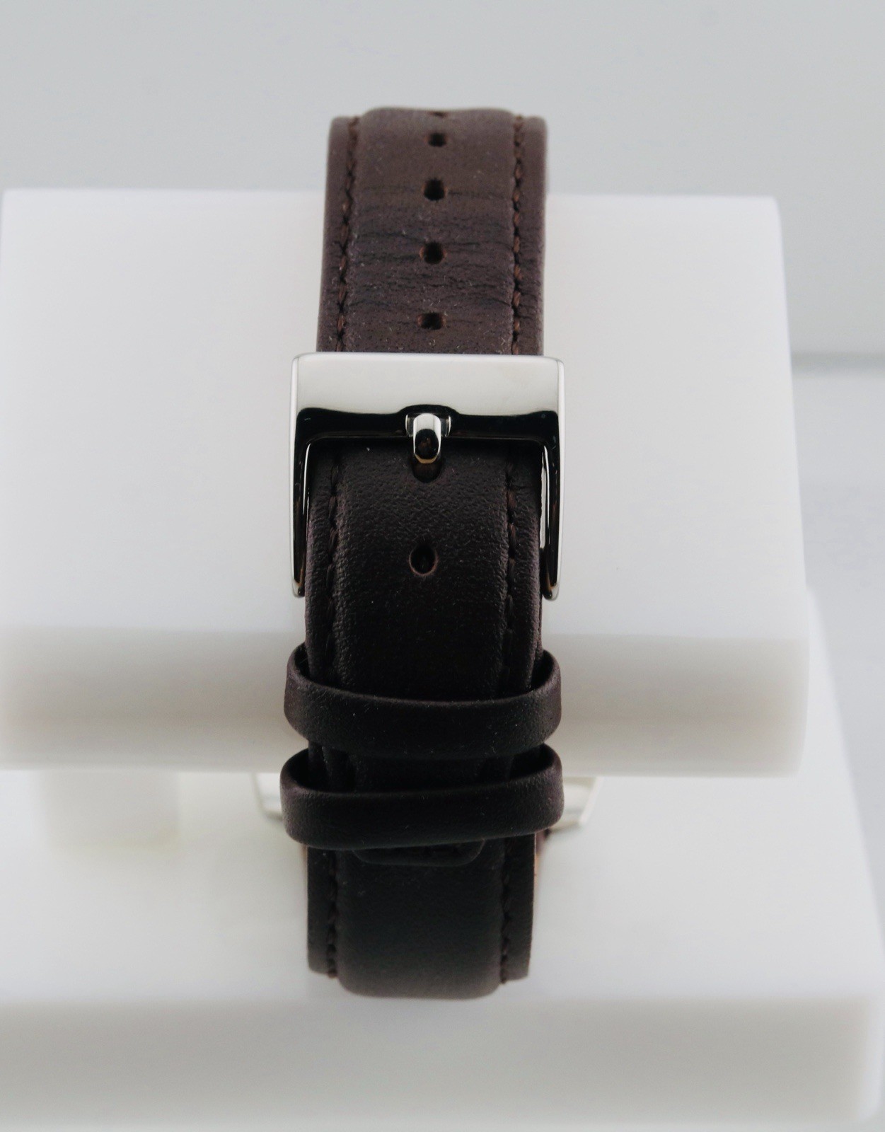 Kenneth Cole NY White Dial Silver Case Brown Leather Men’s Watch (16)