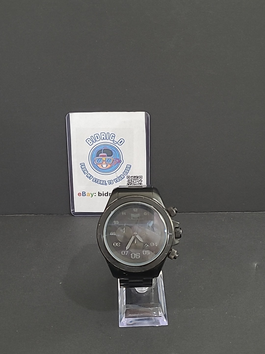 Vestal Adult Men’s ZR3 Chronograph Watch Brushed Black/Black ZR3018