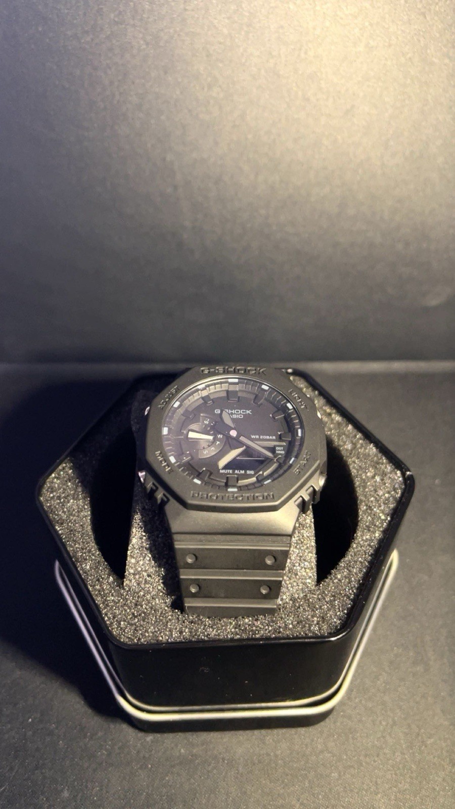 G-Shock GA-2100-1A1 Black Retro-Style Ana-Digi Carbon Core Guard