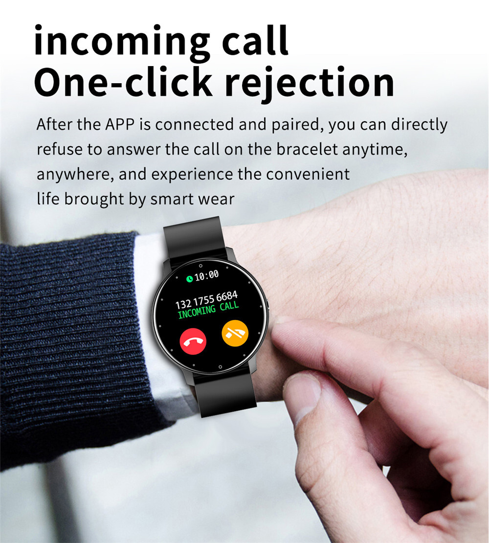 Men Smart Watch Bluetooth Call Message Heart Rate Blood Pressure Monitor Watches