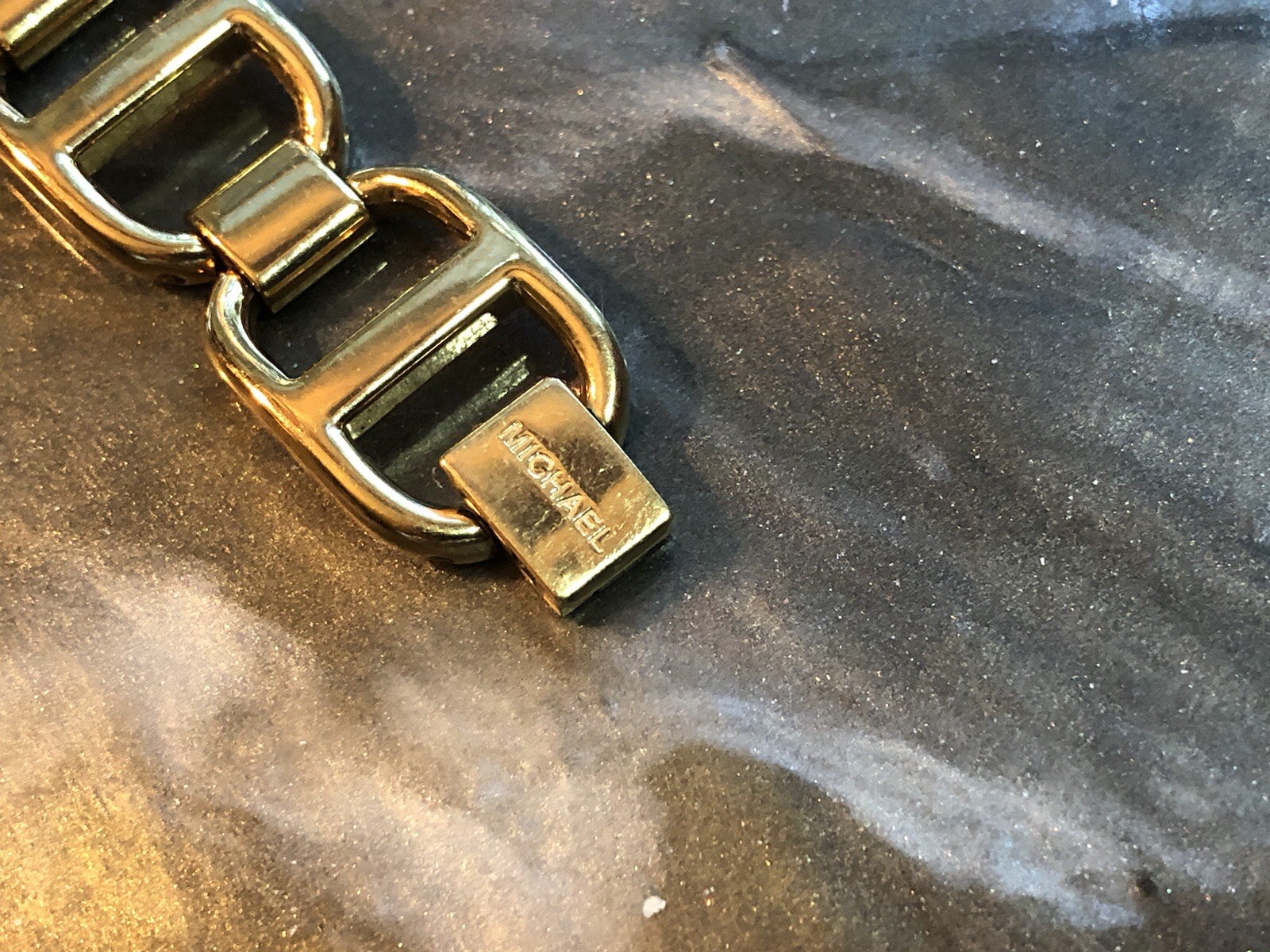 ✨🌟🛍️ RETIRED & RARE Early MICHAEL KORS Gold Link DESIGNER WATCH Bracelet ✨