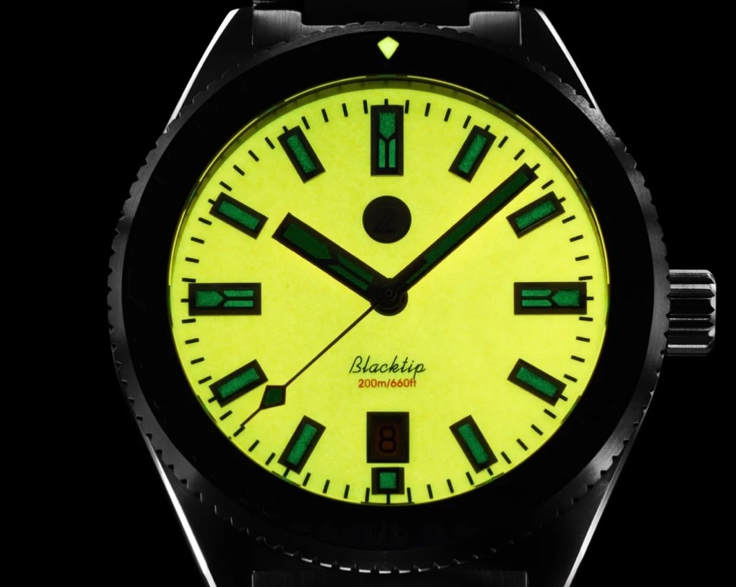 Zelos Blacktip 41mm DLC Ember
