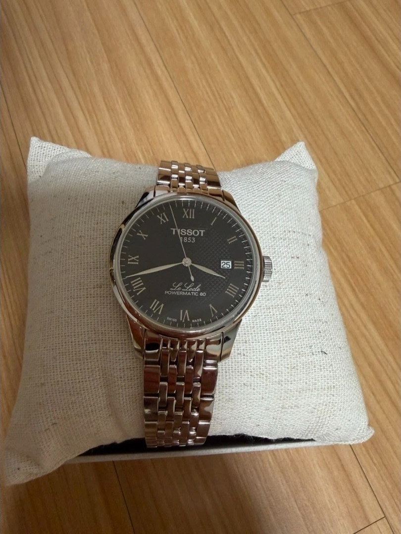 Tissot Le Locle Powermatic 80 Black Roman Dial Men’s Watch – Great Value Only