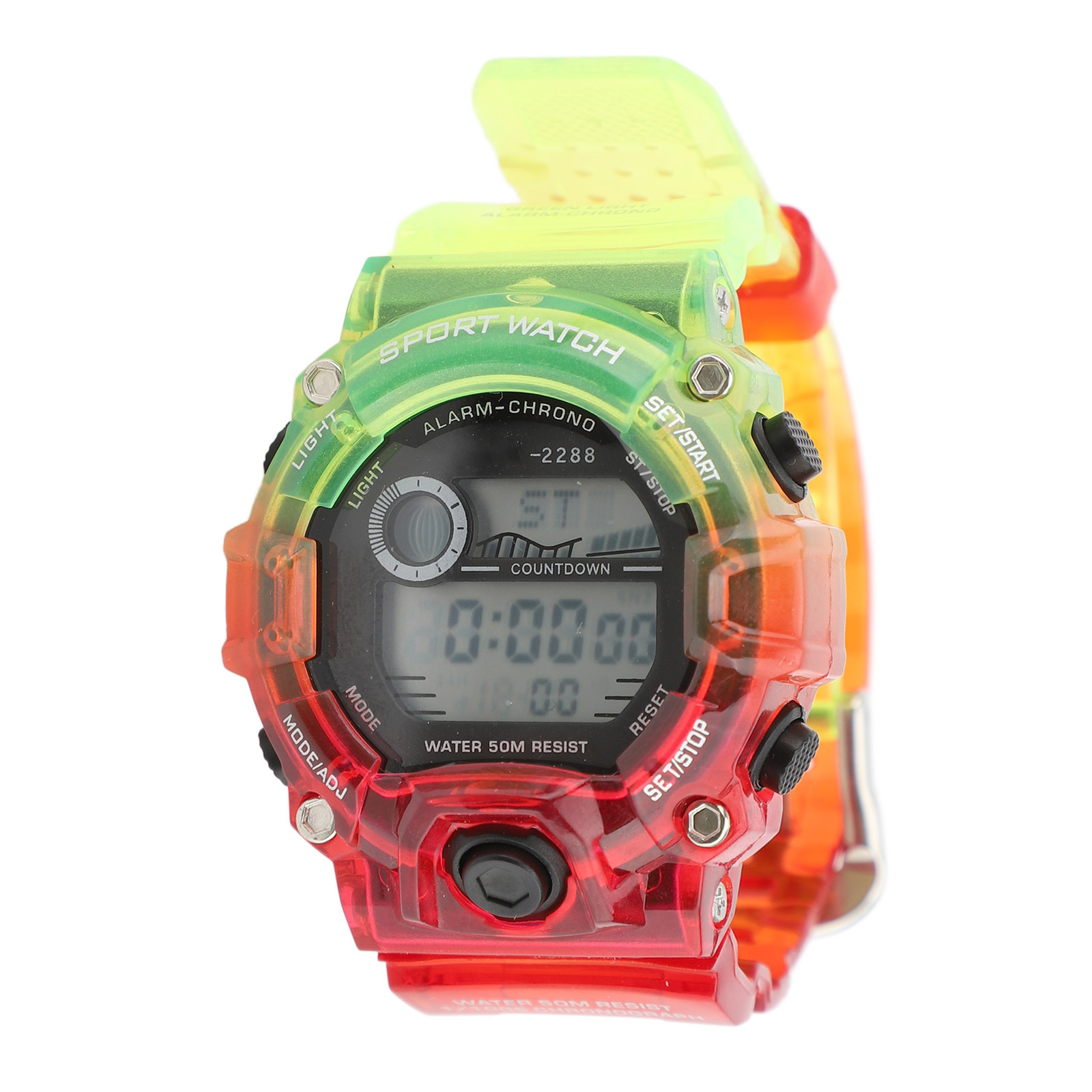 Round Dual Time Chronograph Countdown Sport Watch For Youth WYD NIC