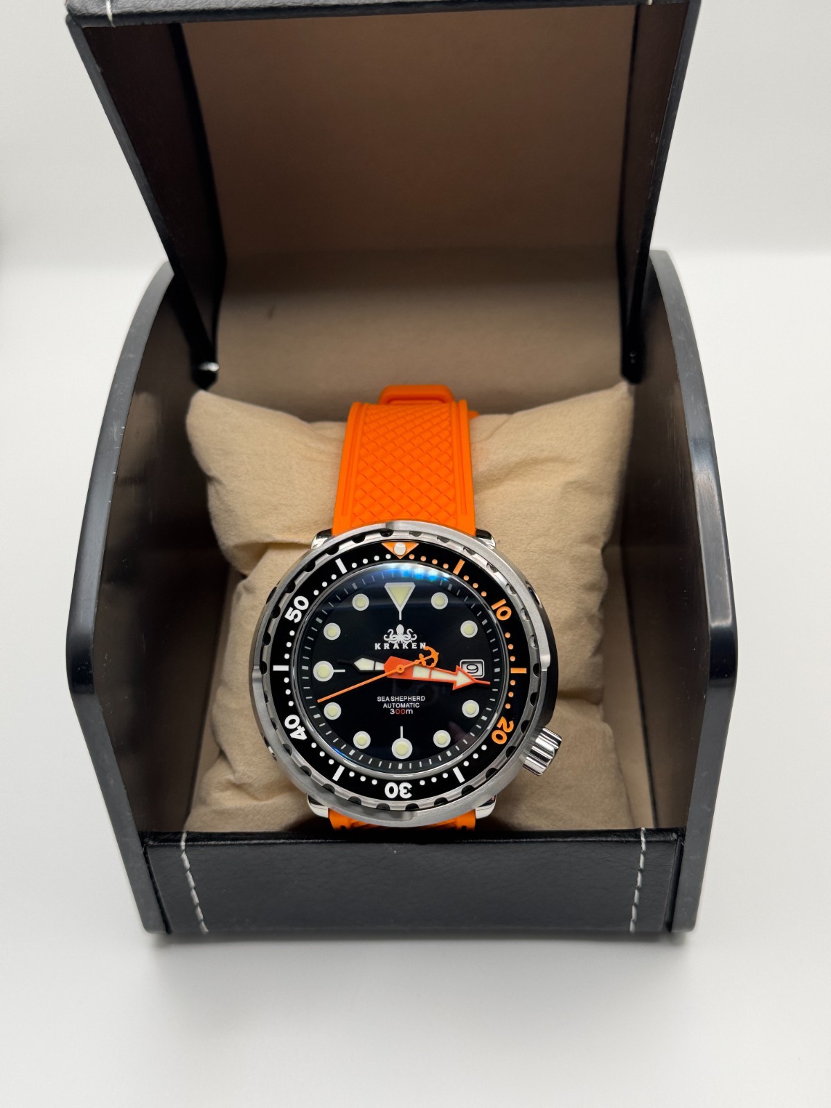 Automatic KRAKEN Black ‘Tuna’ Divers Watch 30ATM WR (SEIKO TMI) NH35 Japan Movt