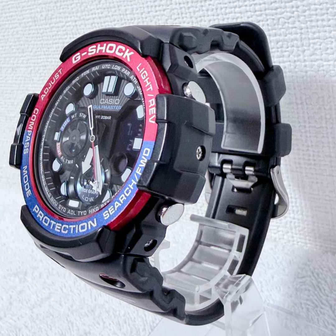CASIO G-SHOCK GULFMASTER GN-1000MB Blue Red Digital Watch Used Japan