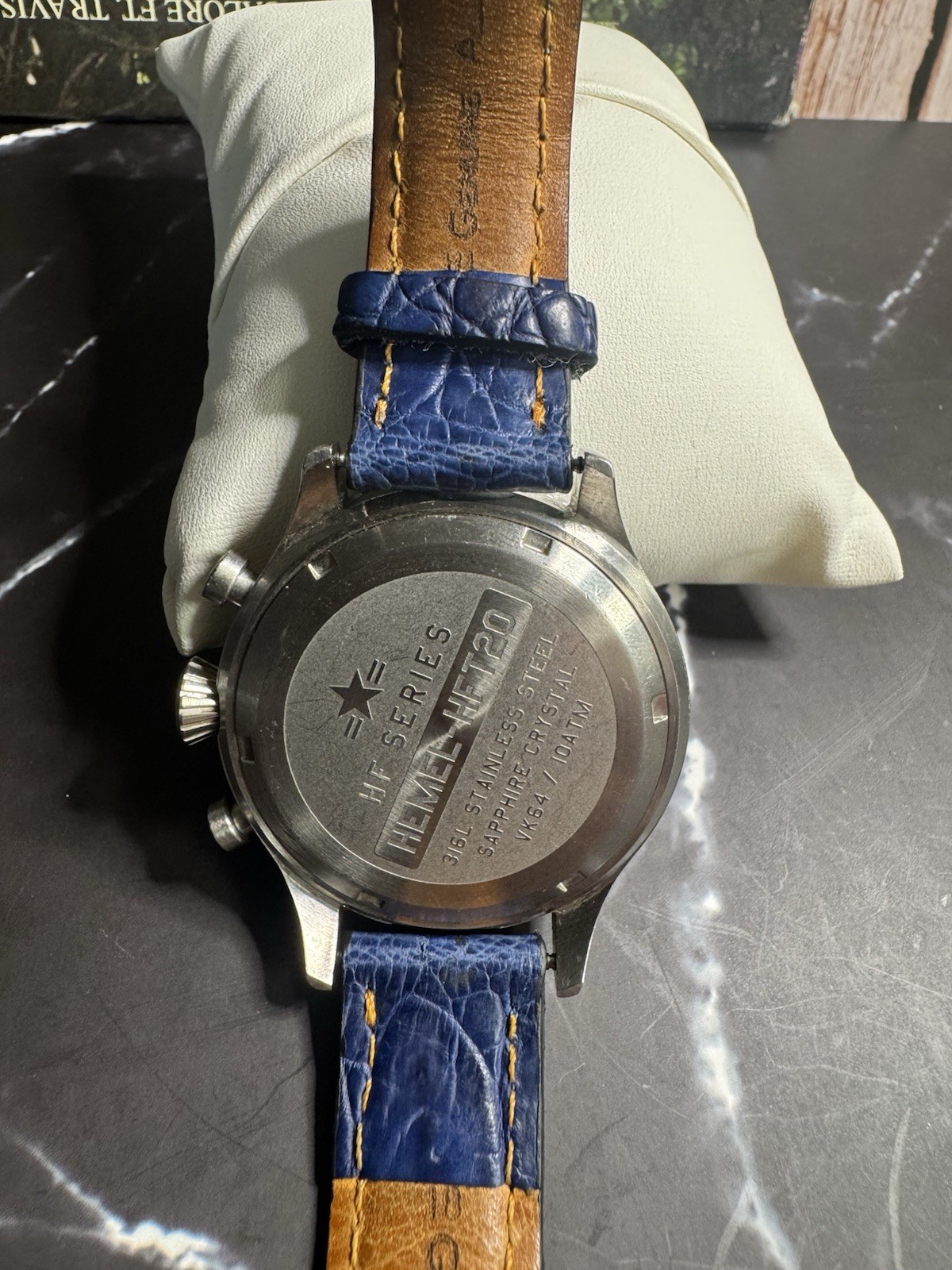 Hemel HFT20 GMT Chronograph Bezel Watch MECA QUARTZ! Men’s Microbrand