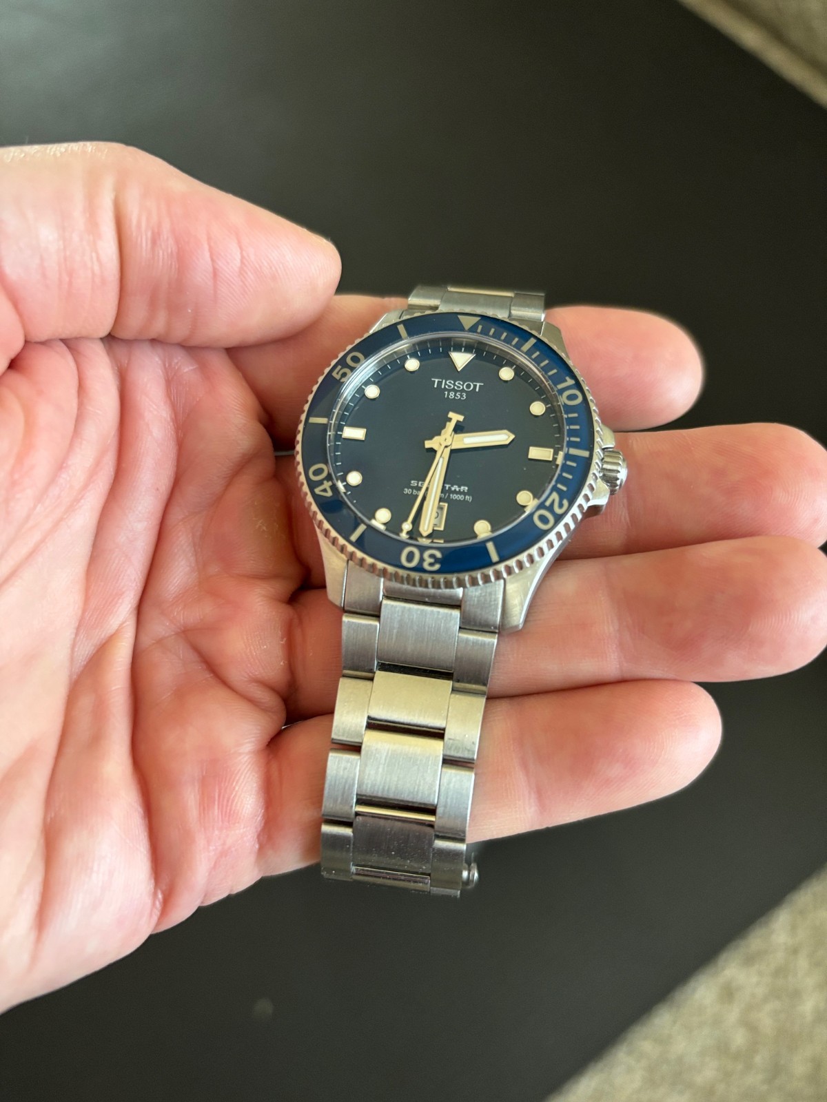 Tissot Seastar 1000 40mm Blue Dial Quartz Watch – Model # T120.410.11.041.00