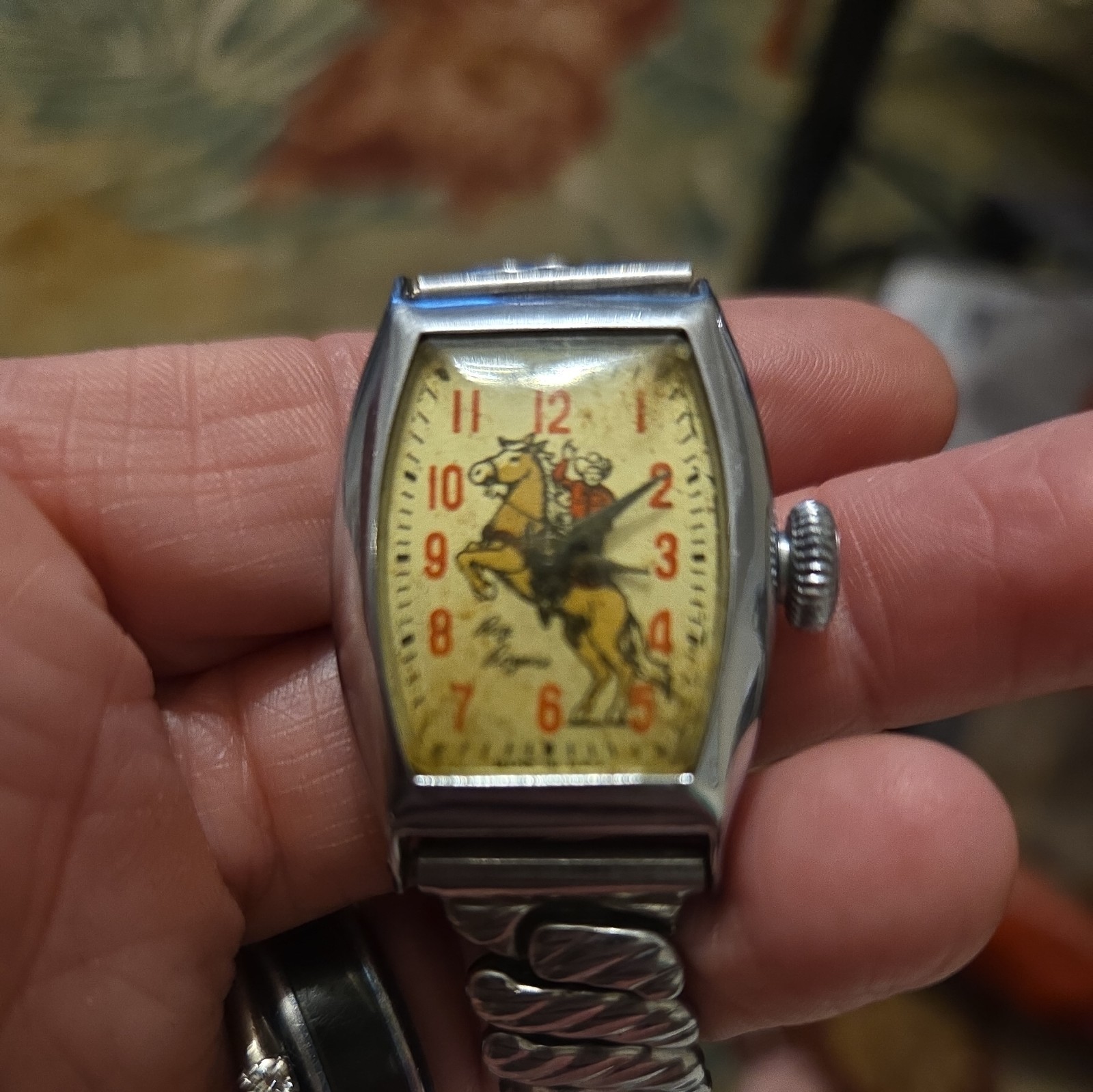Roy Rogers Ingraham Vintage Men’s Character Wristwatch Parts And Or Repair