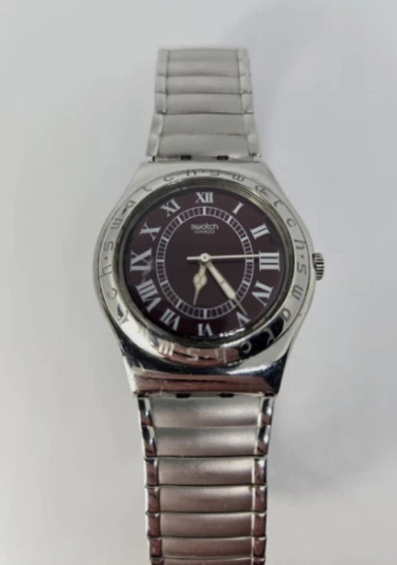 Rare 1998 Women’s Swatch Irony EUPHORIA YLS110 Swiss Made Quartz 34mm Watch