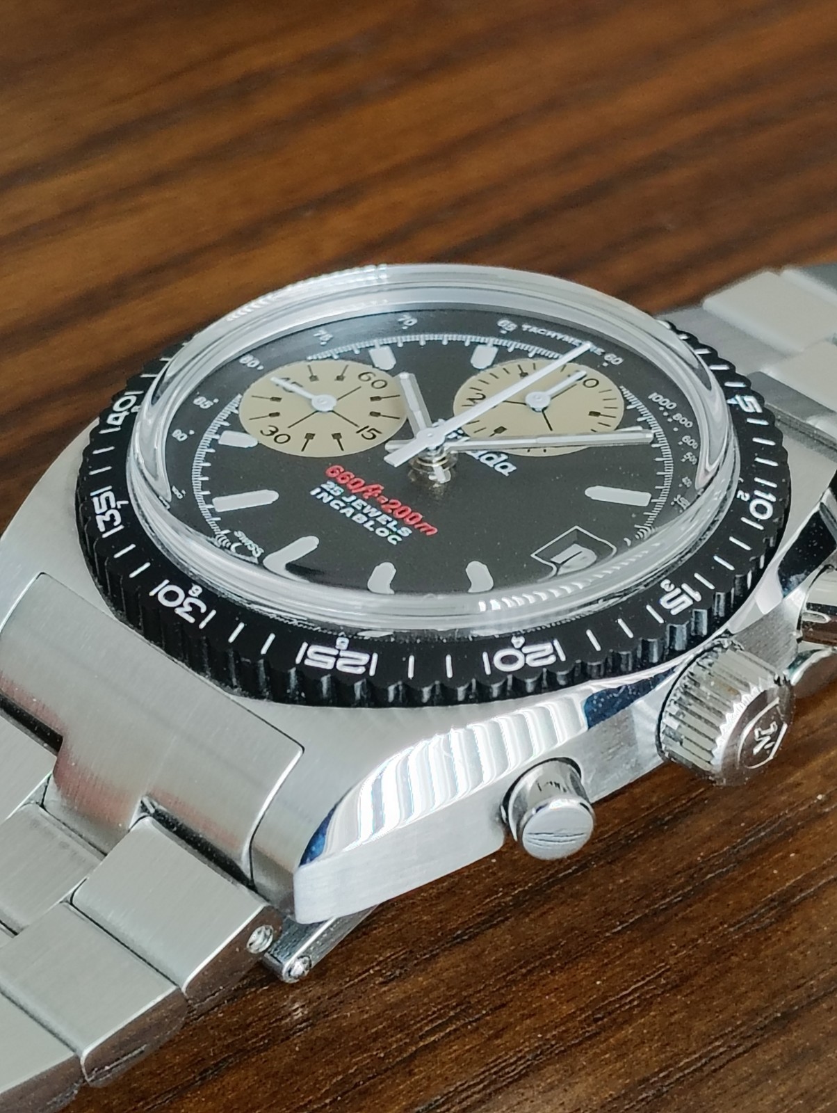 Nivada Grenchen Automatic Chronosport Full Set 38mm Autochron White 77002A45
