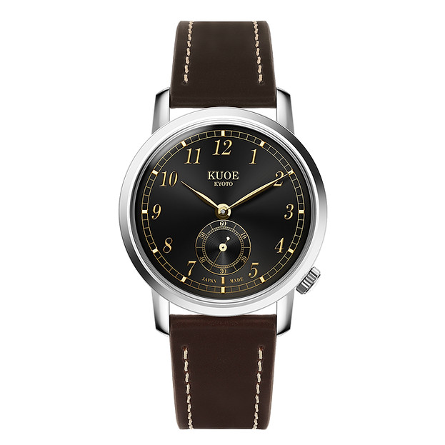 KUOE Kyoto OLD SMITH 90-007 Automatic Black Dial x Silver Case from JAPAN