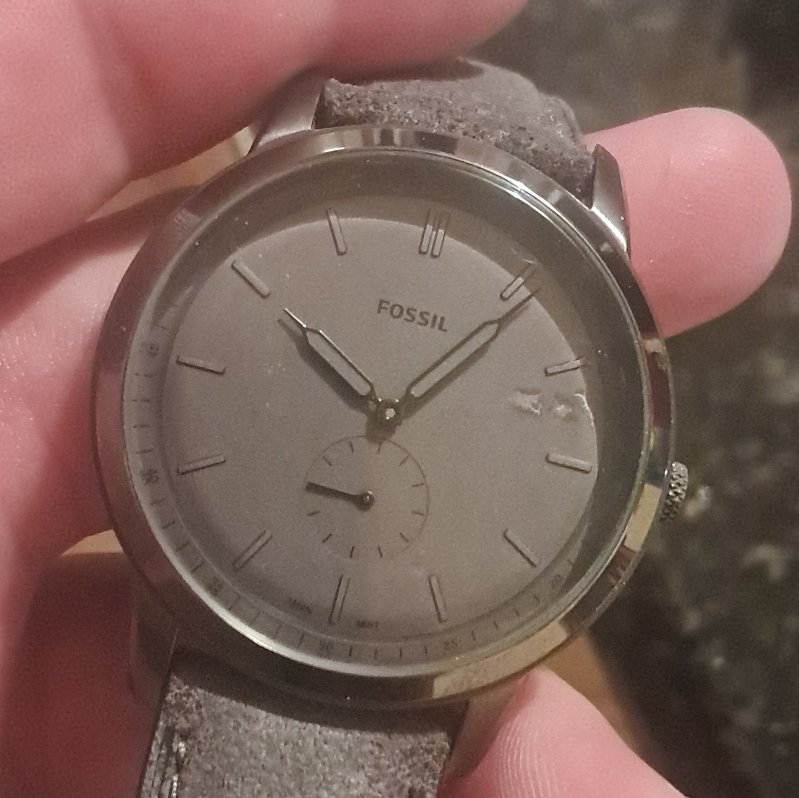 Fossil Watch Light Grey Perfect Condition Never Worn No Box