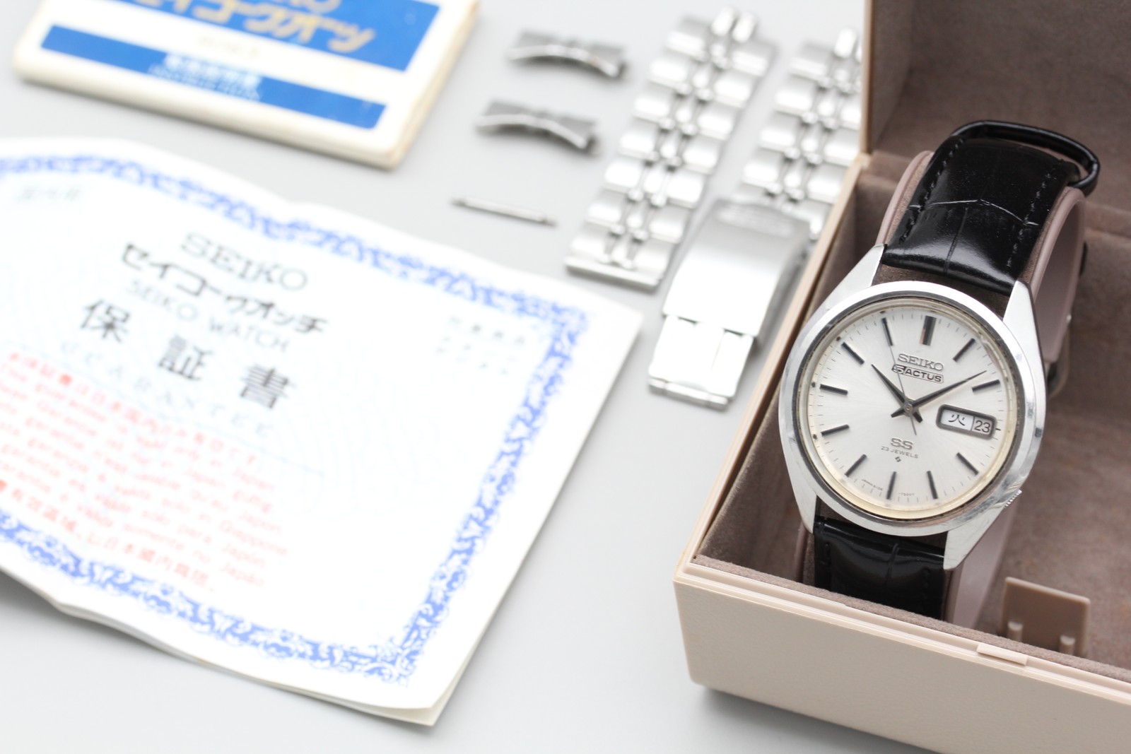 1970【Exc+5 / Box】SEIKO 5 Actus SS 6106-7480 Day/Date Kanji Automatic Men’s Watch