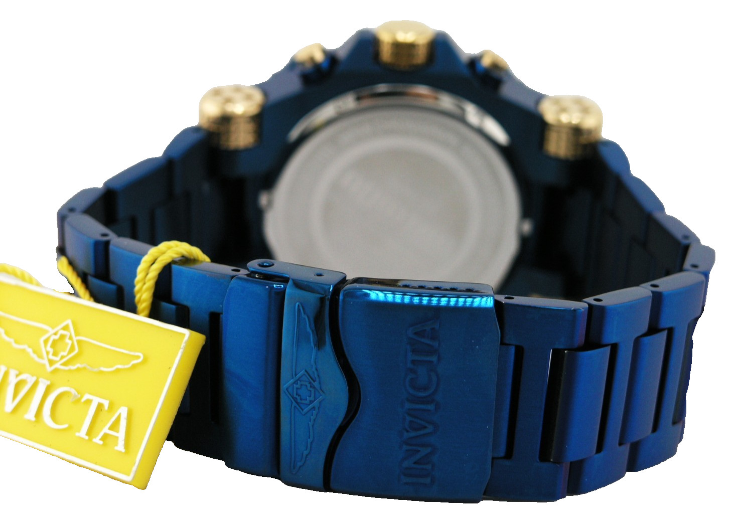 NEW INVICTA 40174 AVIATOR CHRONOGRAPH BLUE CARBON FIBER DIAL STEEL QUARTZ 52MM