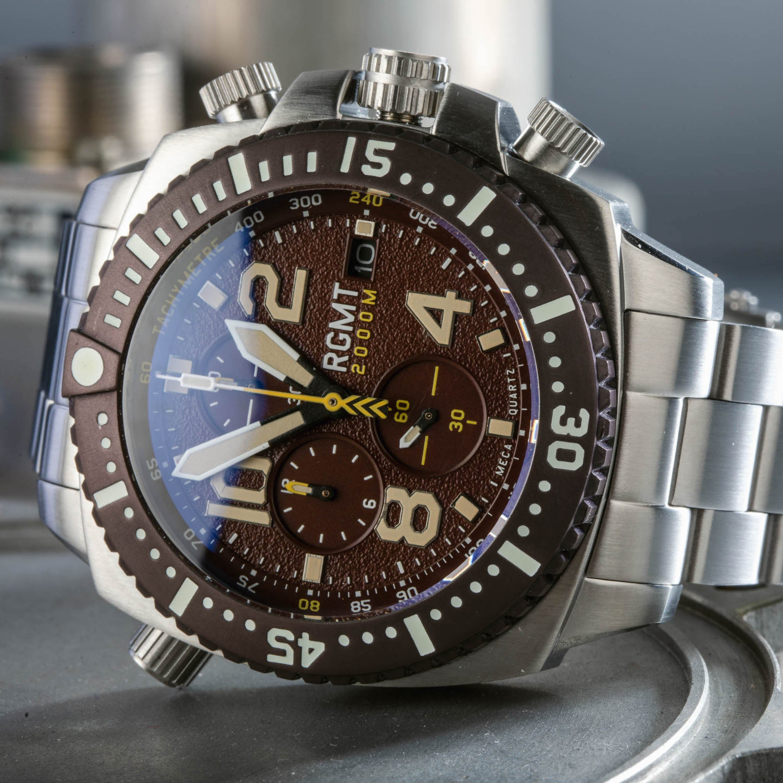 RGMT Demolition Brown 2000m Divers Chronograph RG-8036-11 Watch