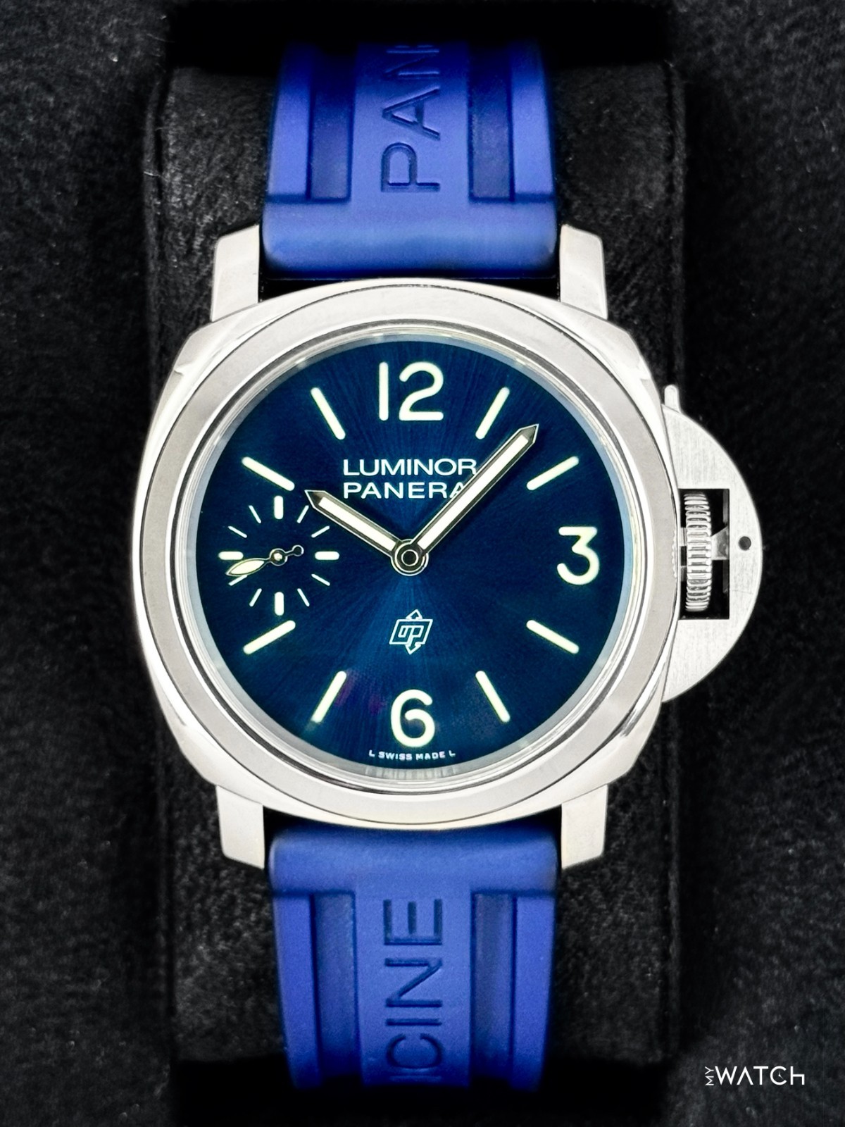 2023 Panerai Luminor Logo Blu Mare 44mm PAM01085 Stainless Steel Blue Dial