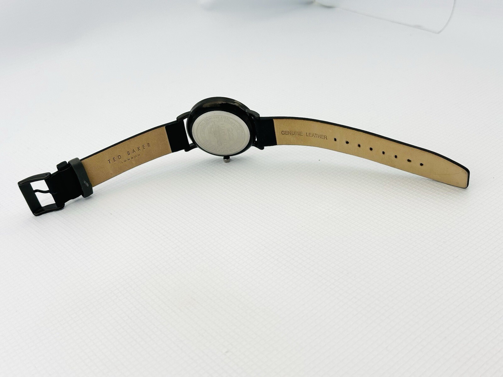 Ted Baker TE1096 SMART CASUAL Black Multi-Function Black Leather Strap Watch