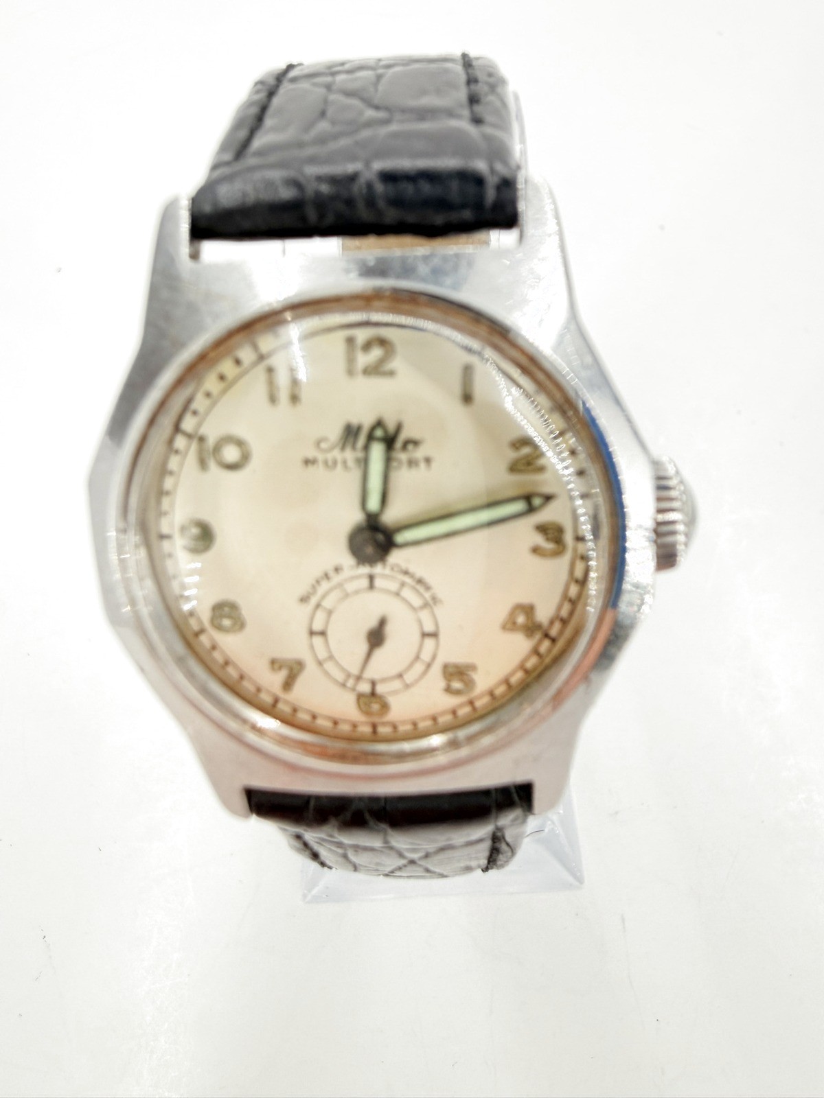 Vintage Mido Multifort Super Automatic Stainless Steel Watch Runs