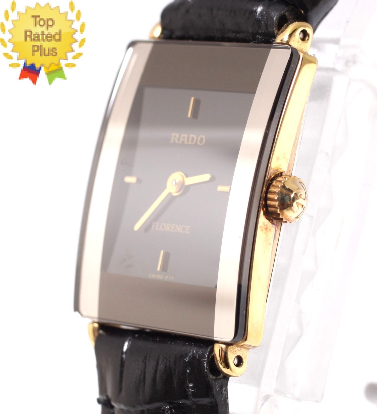 *NEAR MINT* RADO Florence 153.3606.2N Quartz Black Ladies Watch From JAPAN