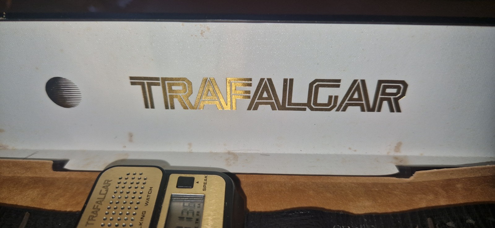 RARE RETRO 1981 FIRST TALKING WATCH BY TRAFALGAR IN ORIGINAL CASE WORKING #B18