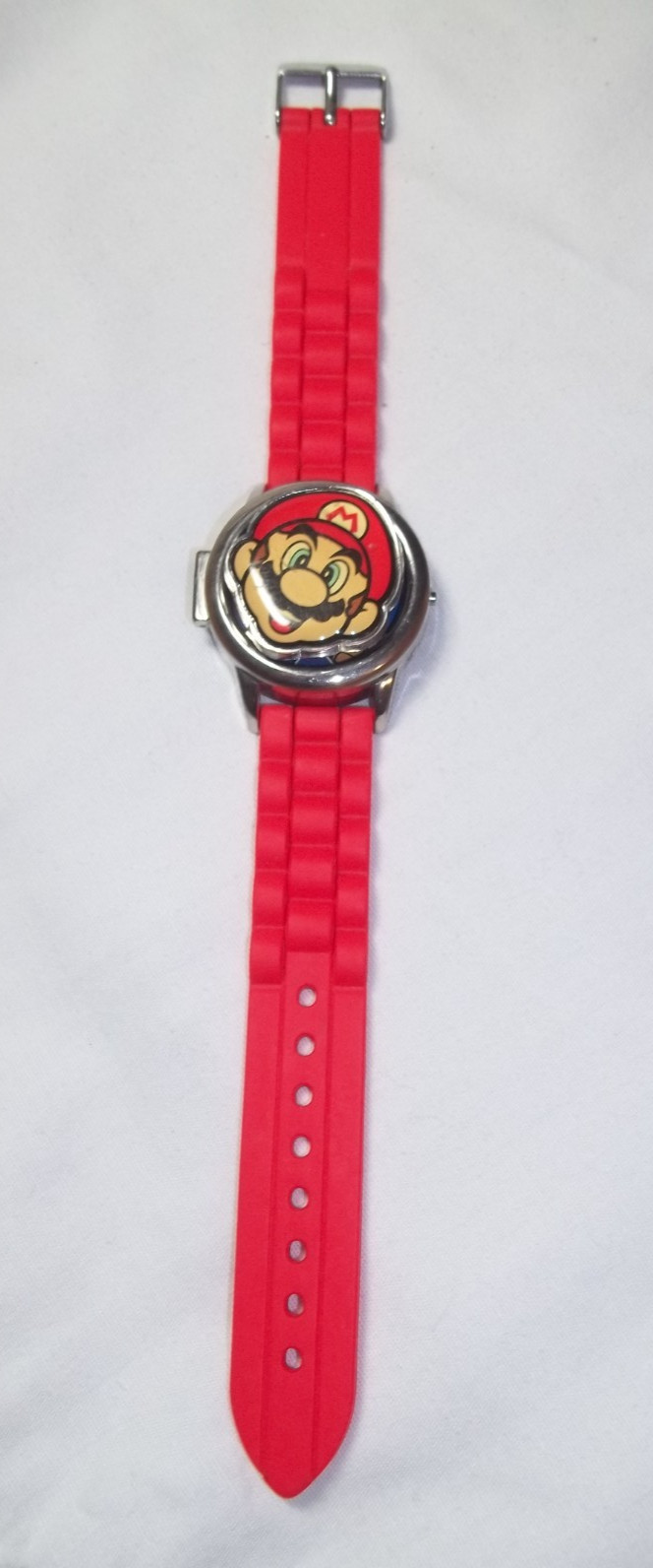 Nintendo Super Mario Accutime Watch with Spinning Face cover Spinner New Battery