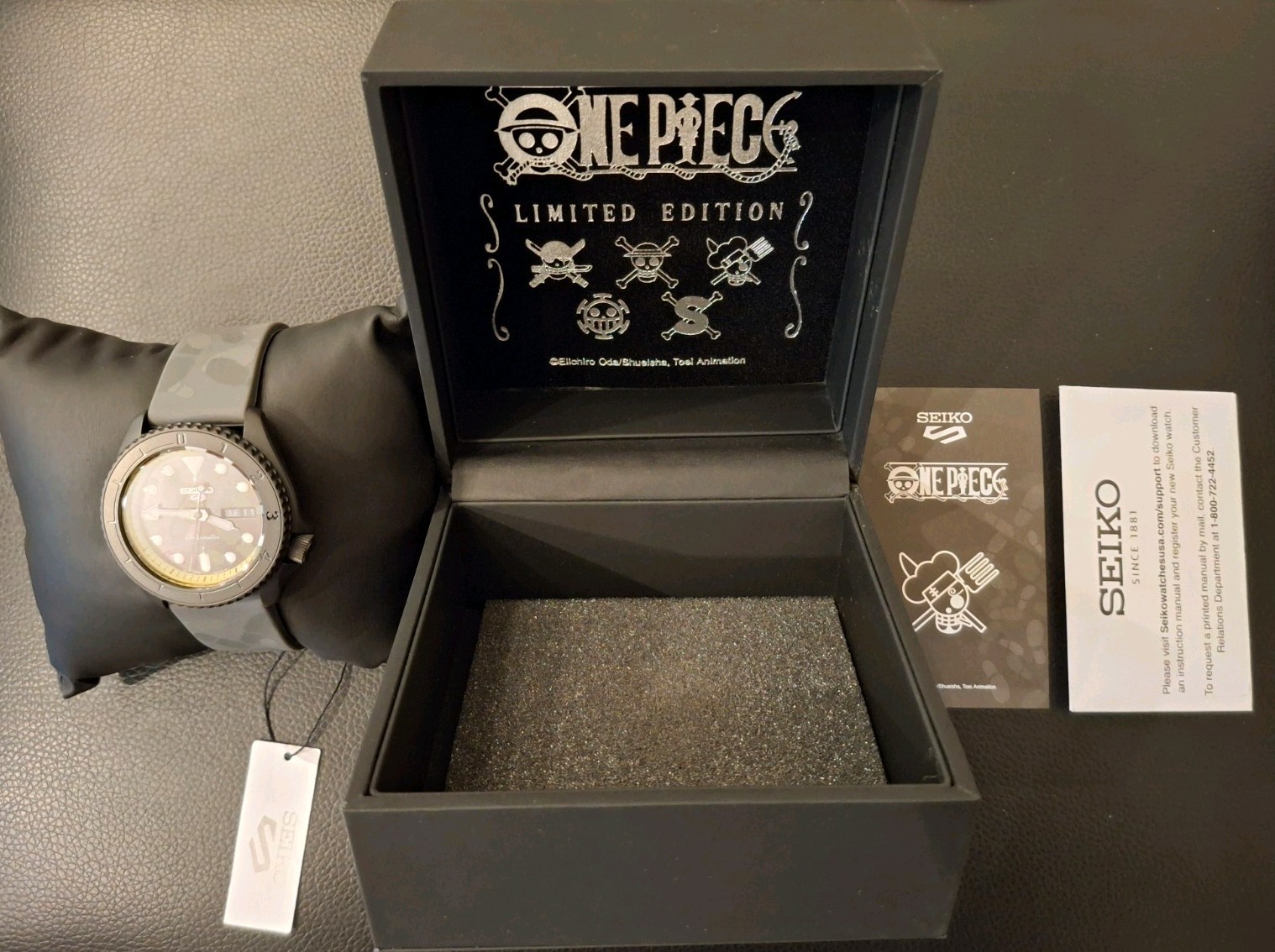 Seiko 5 Sports-One Piece Limited Edition Sanji Watch. New & Box/Papers.