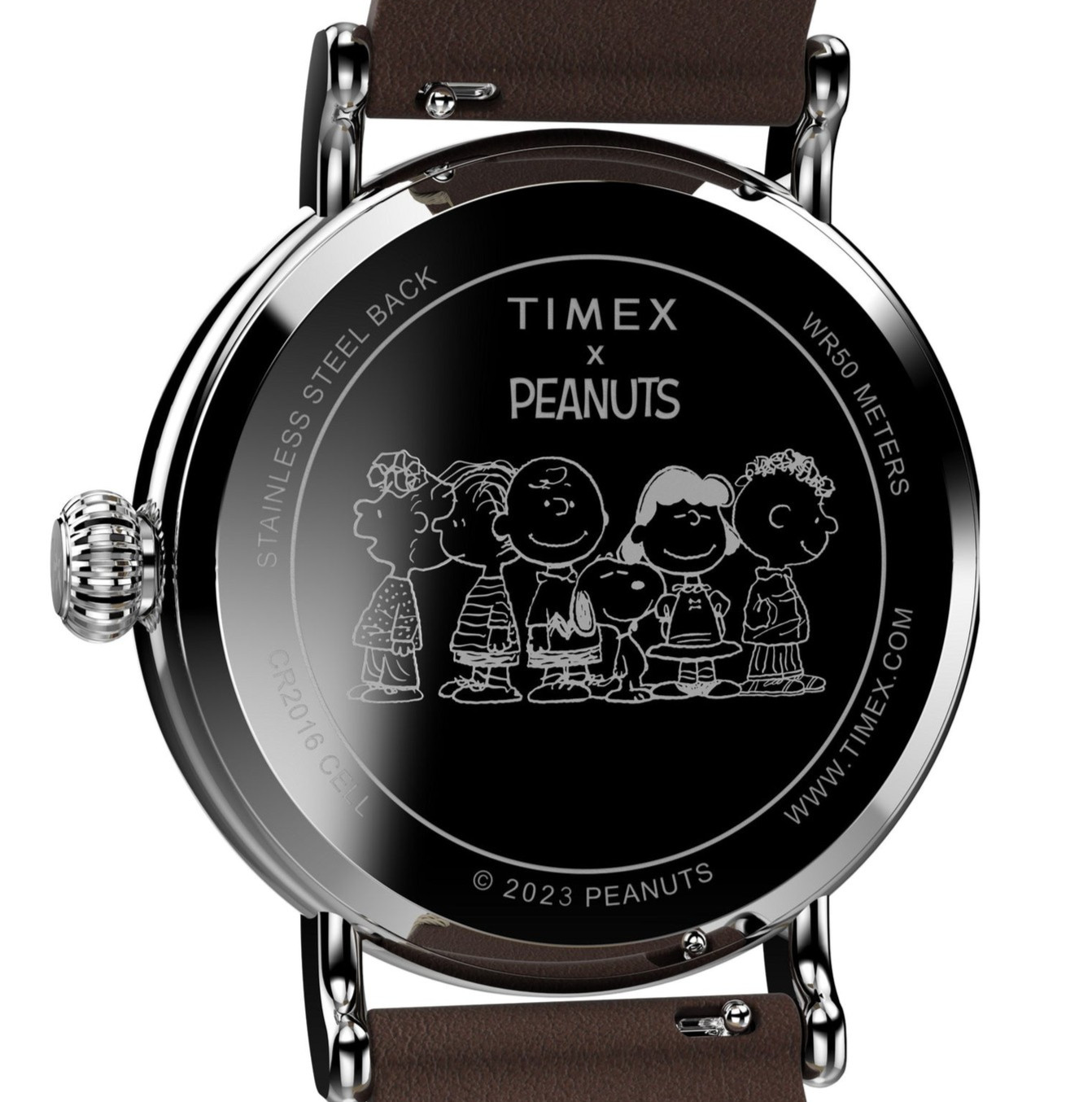 Timex Standard x Peanuts Snoopy 40mm Brown Leather Mineral Glass Watch TW2V61200