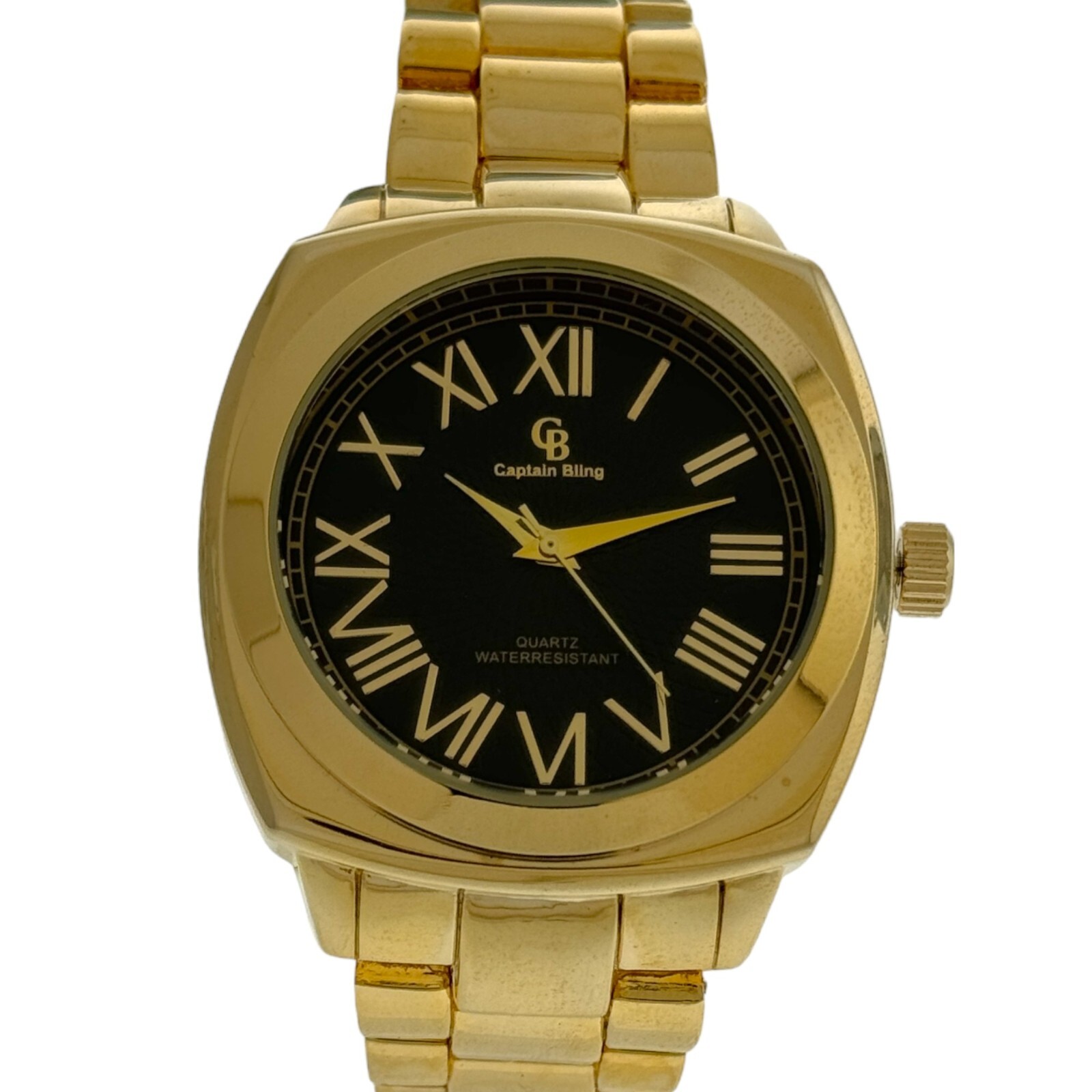 Men’s Stainless Steel Analog Watch – Battery Powered, Safety Push Latch Lock,New