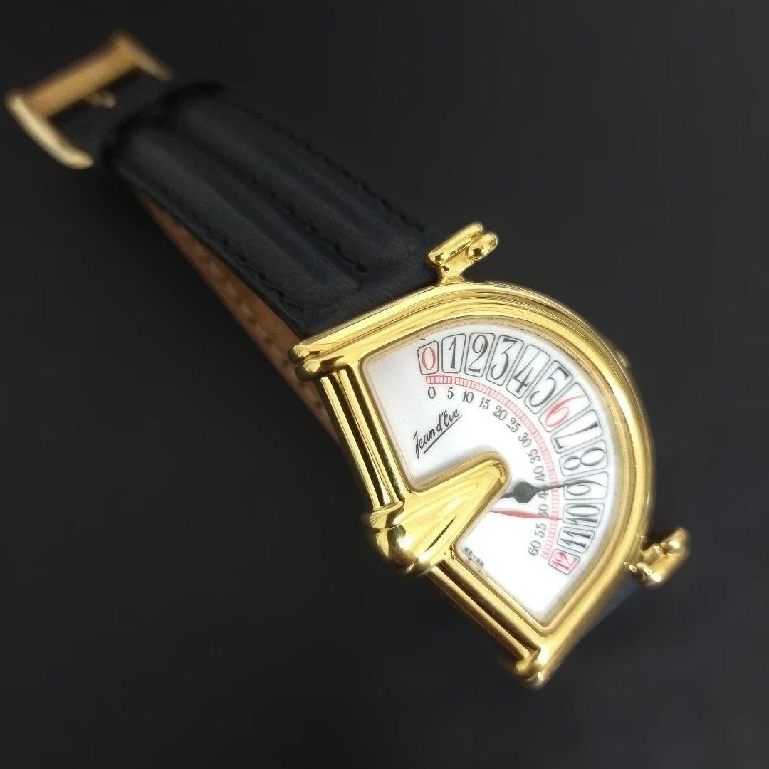 Jean d’Eve Sectora Retrograde Quartz Watch Gold Dial