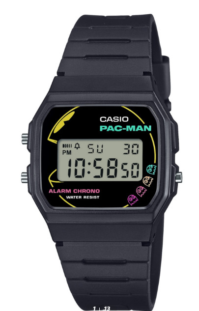CASIO Watch CASIO CLASSIC Pac-Man Collaboration Model F-91WPC-1AJR