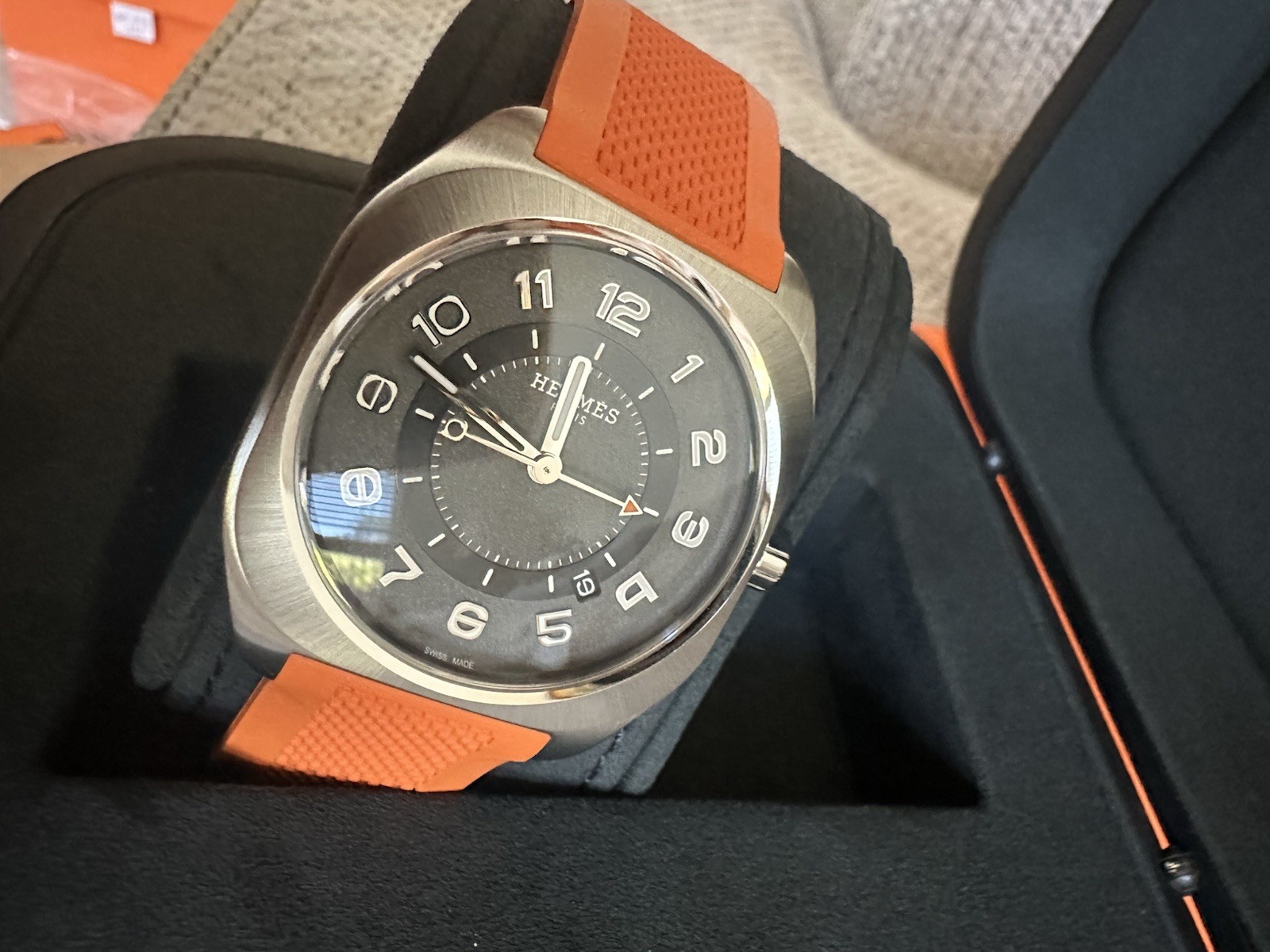 NEW HERMÈS H08 Titanium Automatic Men’s watch W049628WW0, 42 mm w/ Receip $6650
