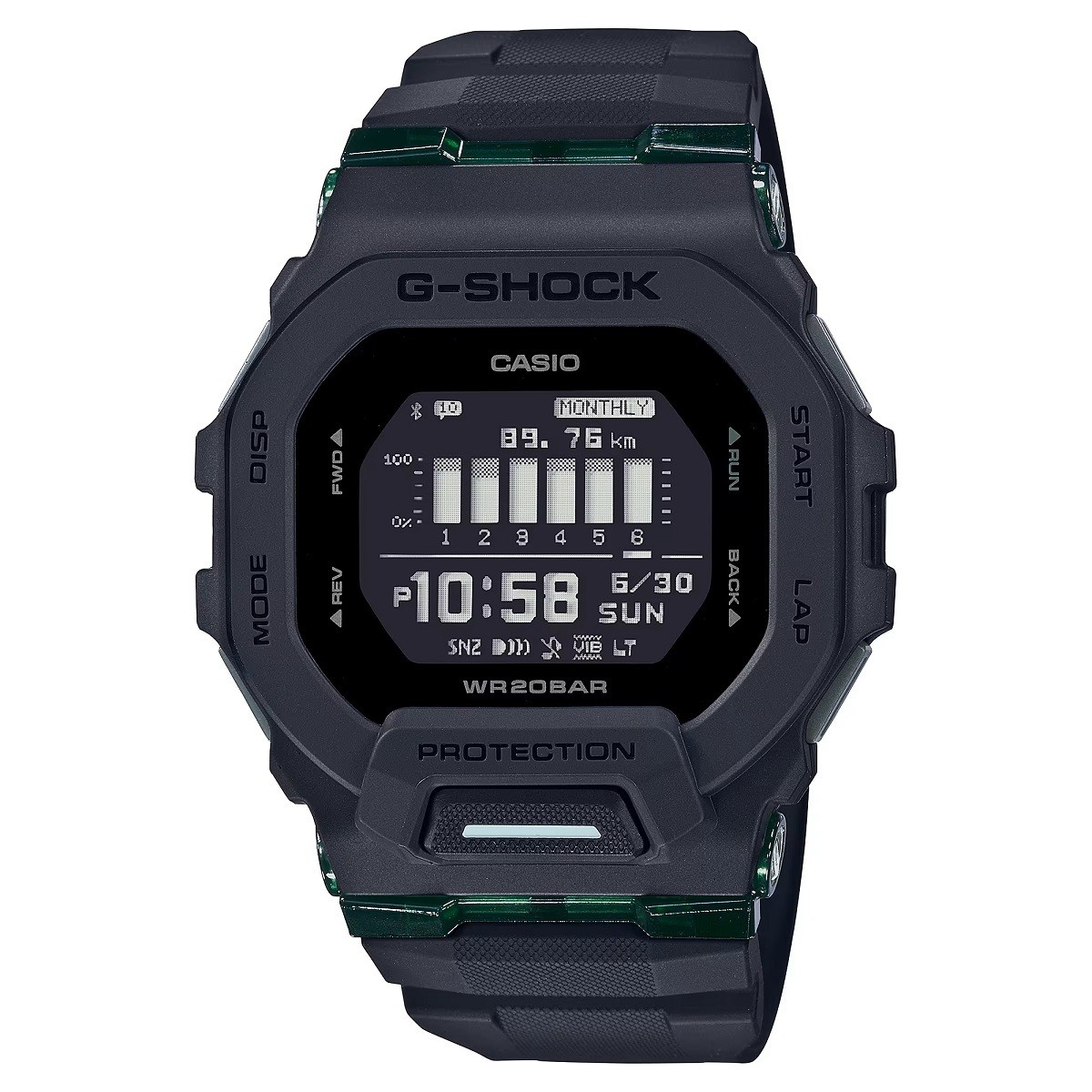CASIO G SHOCK G SQUAD Smartphone Link Bluetooth Communication GBD 200UU 1 Black