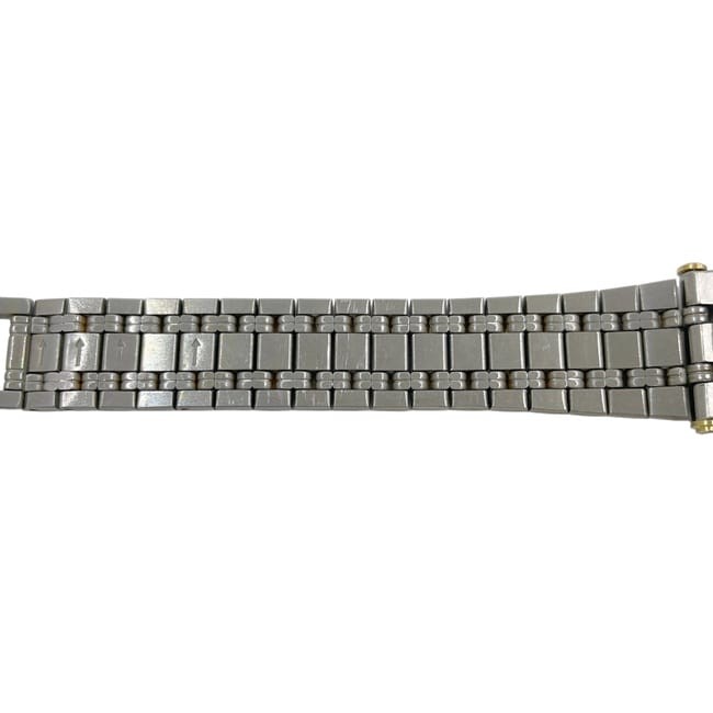 AUTHENTIC GUCCI 9000L Watch Gray Dial SS Quartz Silver Gold Used