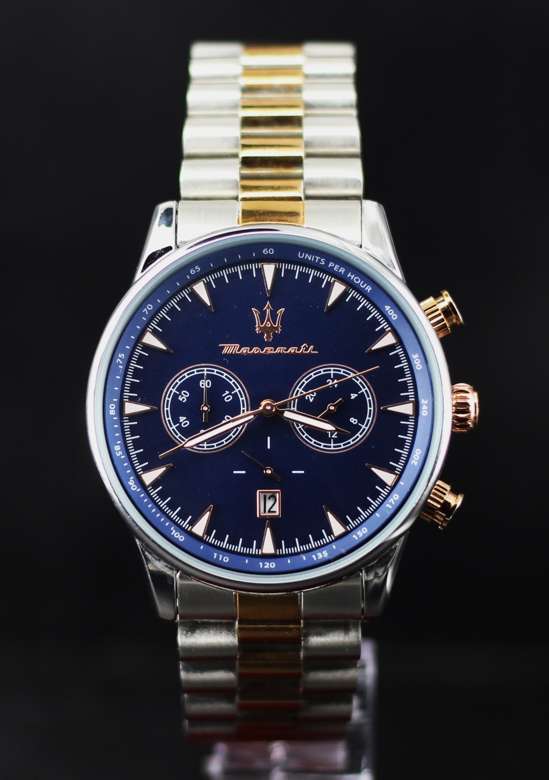 Refurbished Maserati Chronograph In Blue Dial With Date Indicator Men’s Watch.