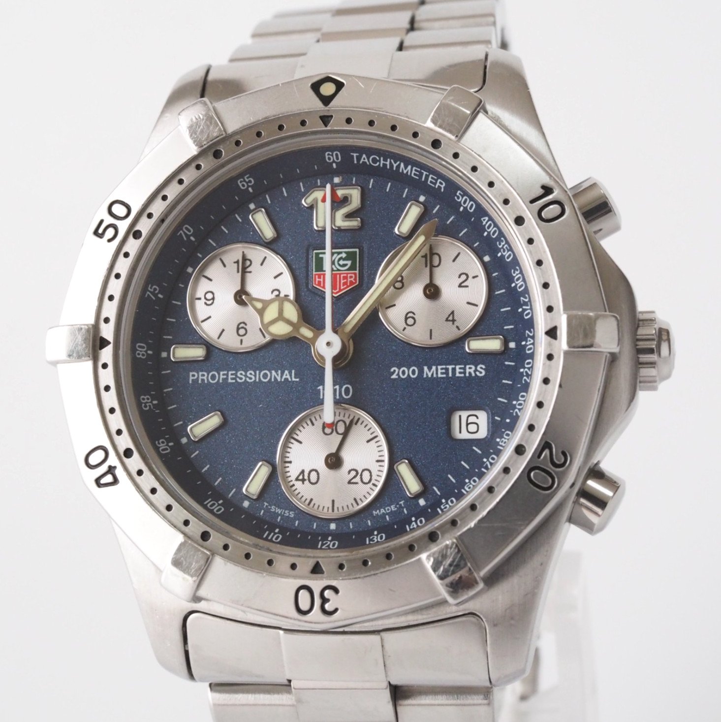 TAG Heuer 2000 CK1112 Quartz Chronograph Navy Dial Professional 200m Men’s Box