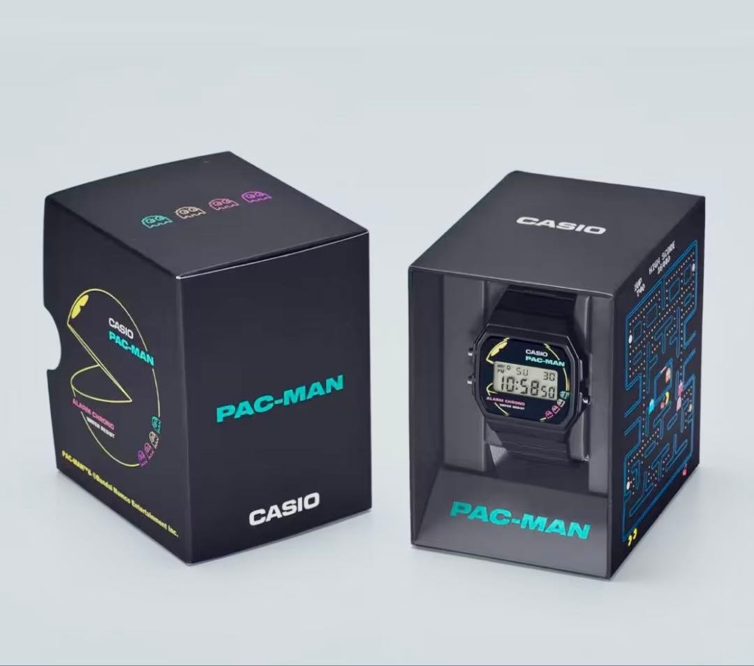 Casio F-91WPC-1AJR PAC-MAN Collaboration Digital Watch Black New Japan Boxed