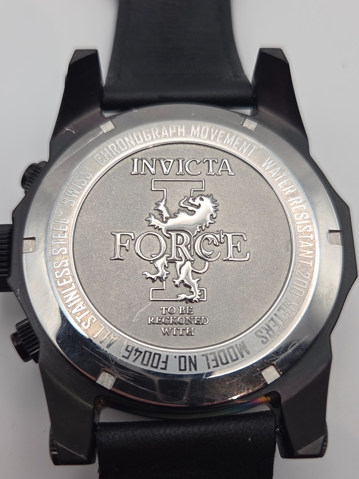 SUPER RARE INVICTA I-FORCE “TO BE RECKONED WITH” F0046 Swiss Chronograph Watch