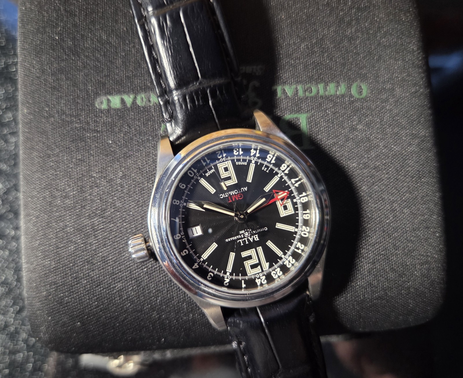 Ball Trainmaster NM1038D Date Black Automatic Men’s Watch