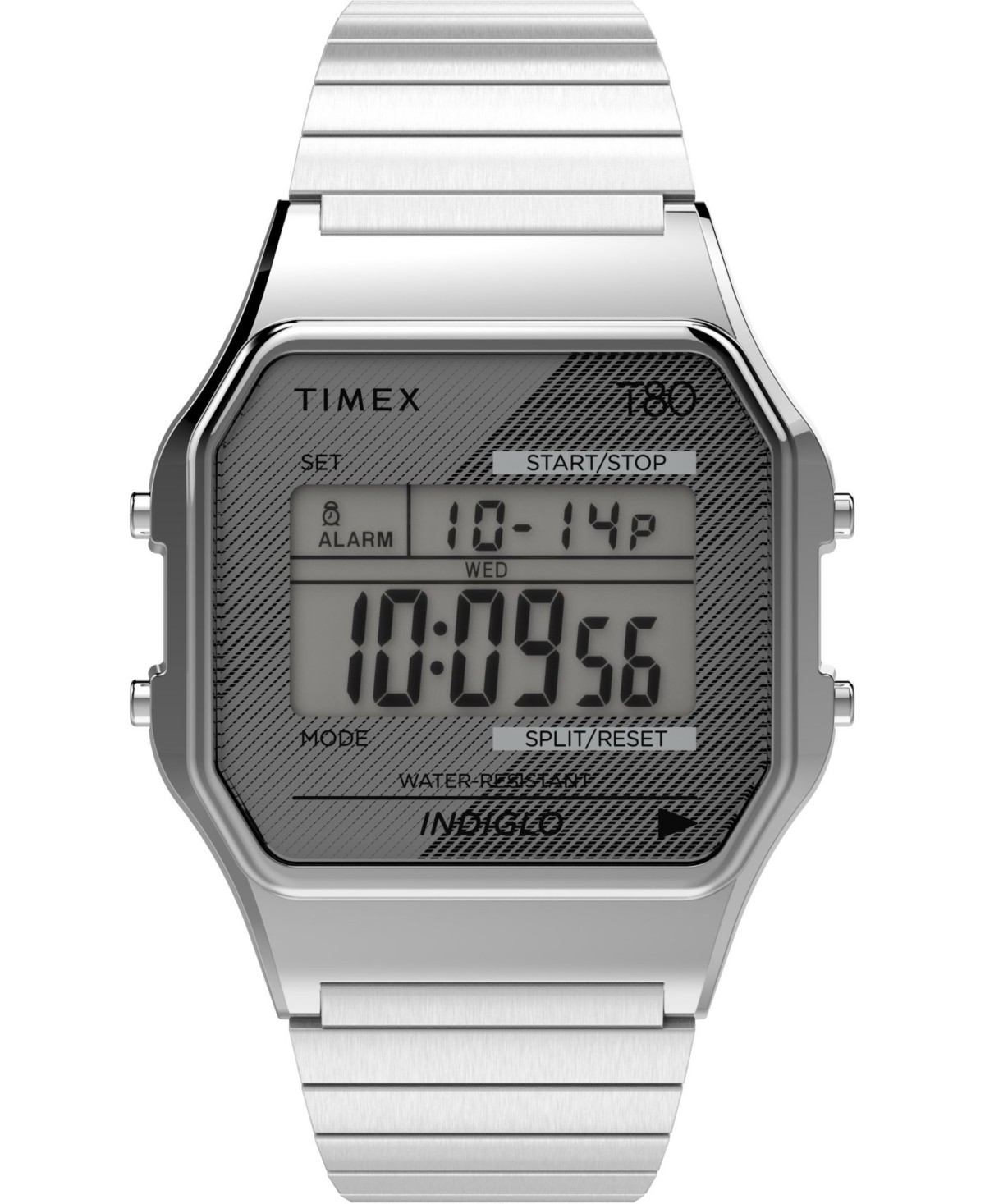 Timex F1837 T80 34MM Stainless Steel Expansion Band Watch