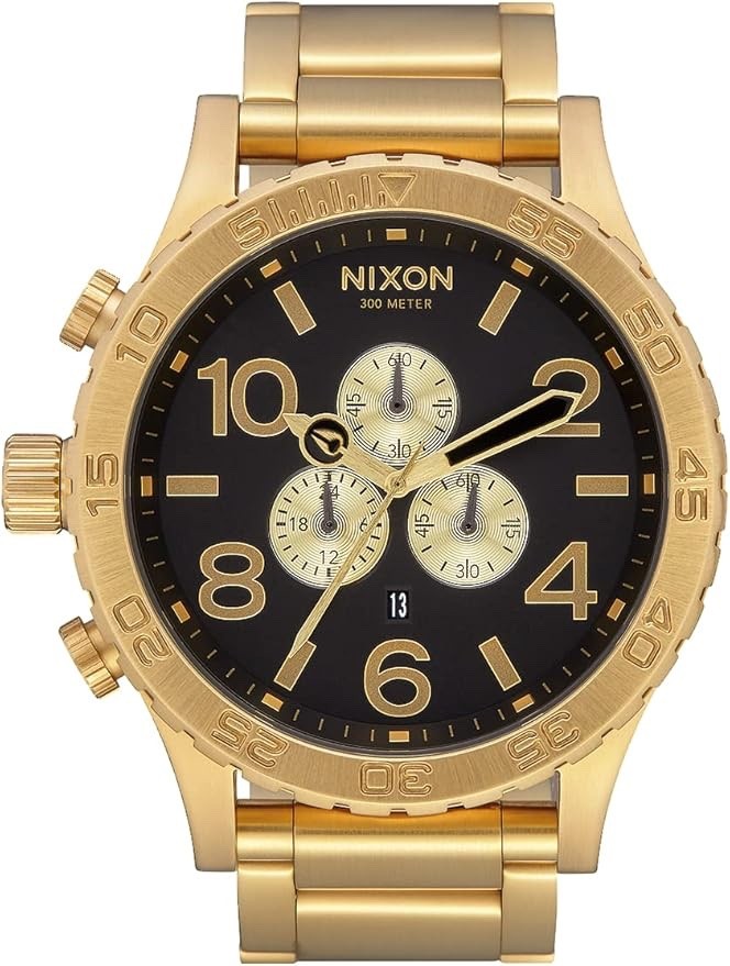 NIXON 51-30 Chrono – All Gold Black Chronograph Men’s Watch A083-510