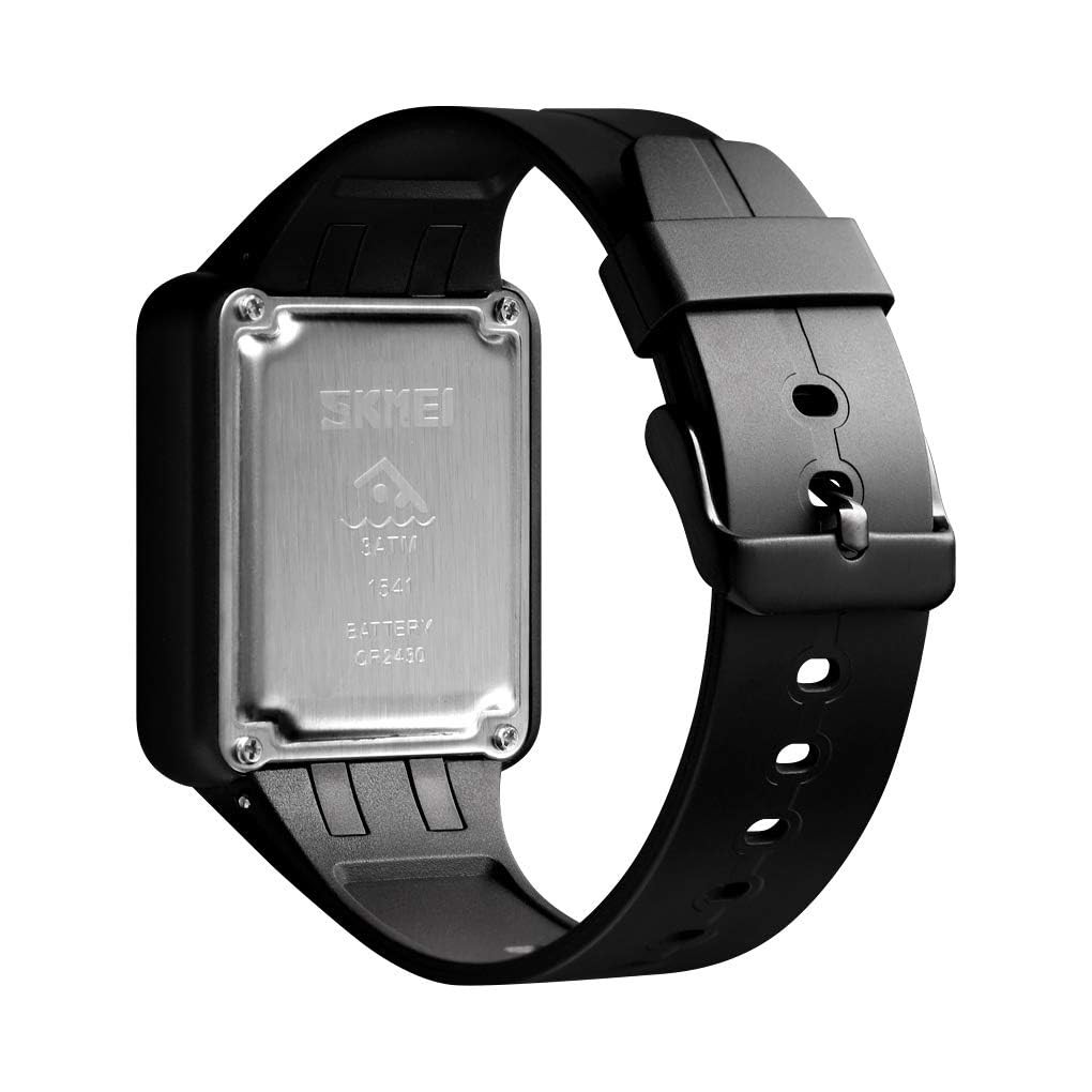 Gosasa Large Face LED Digital Watch Date Time 3Bar Waterproof Men Women Black