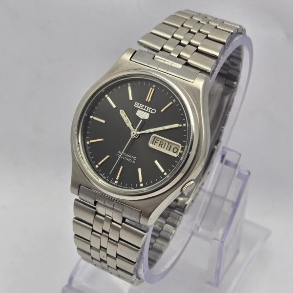 Seiko 5 Automatic 7009-3171 Day/date Black Dial Vintage Men’s Watch AAS294SGB8