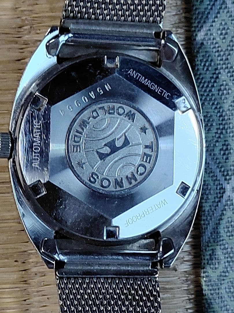 Technos Sky Light Automatic Mens Wristwatch Vintage Working from Japan
