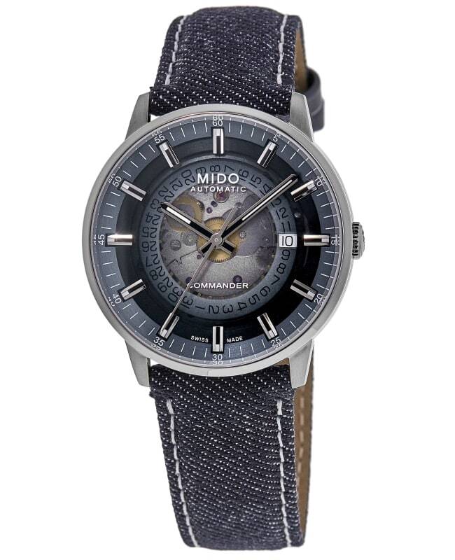New Mido Commander Gradient Blue Dial Fabric Men’s Watch M021.407.18.411.00